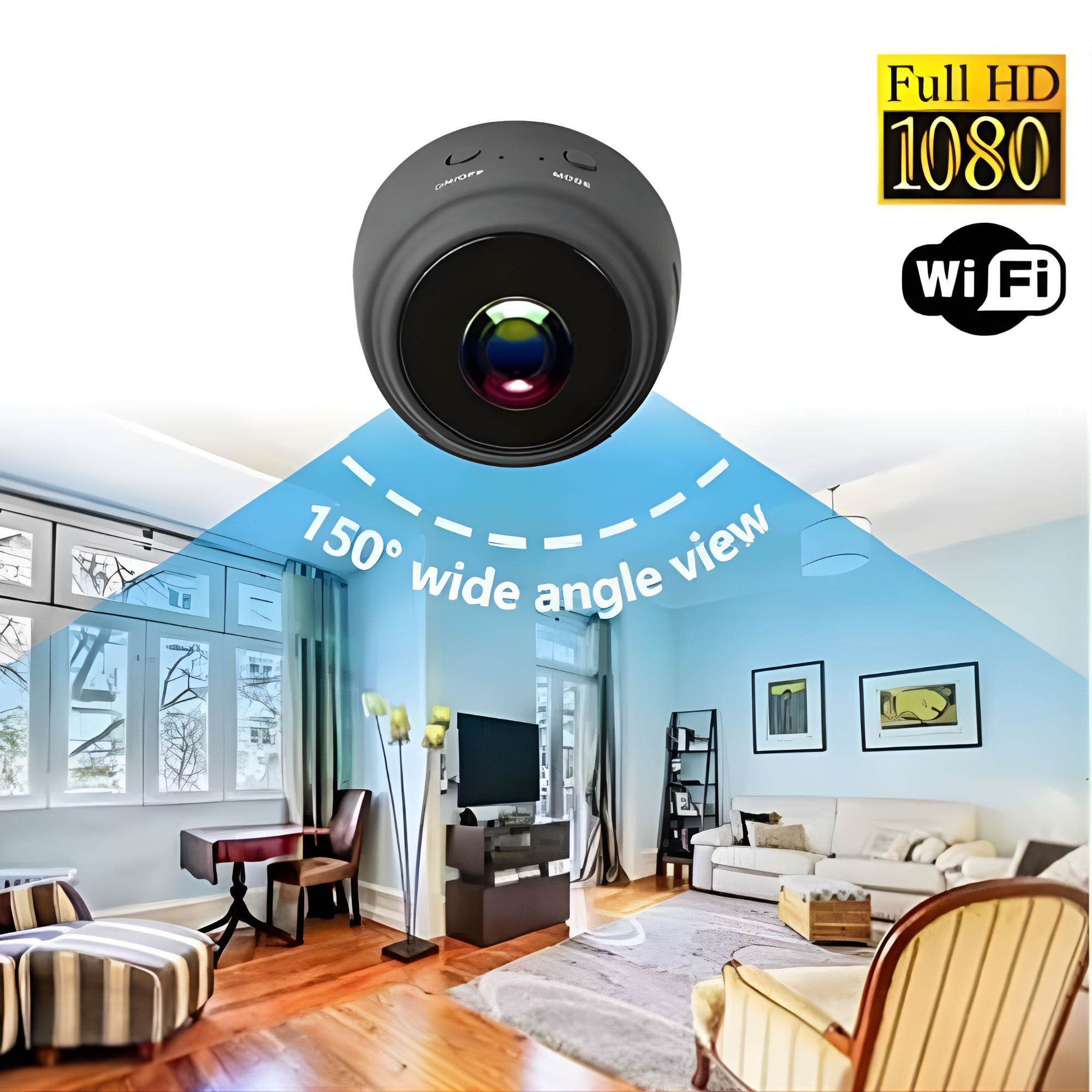 Mini Cámara Espía WiFi 1080p – Vigilancia Inteligente Día y Noche